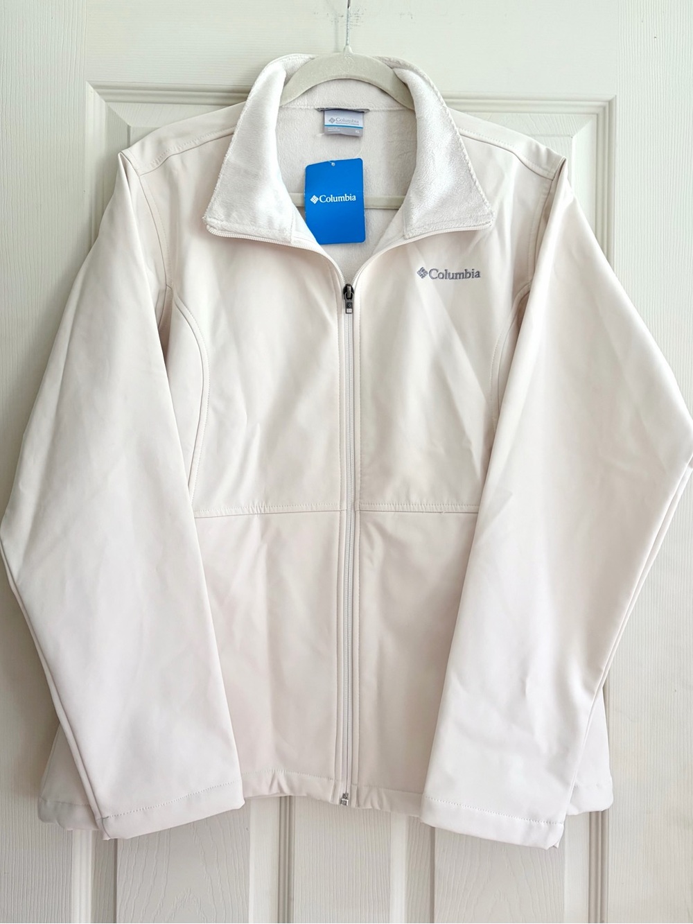 NWT Columbia Women’s Herald Square Cream White Softshell Jacket Size XL